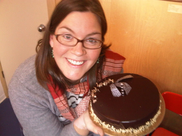 Dori and her cake!