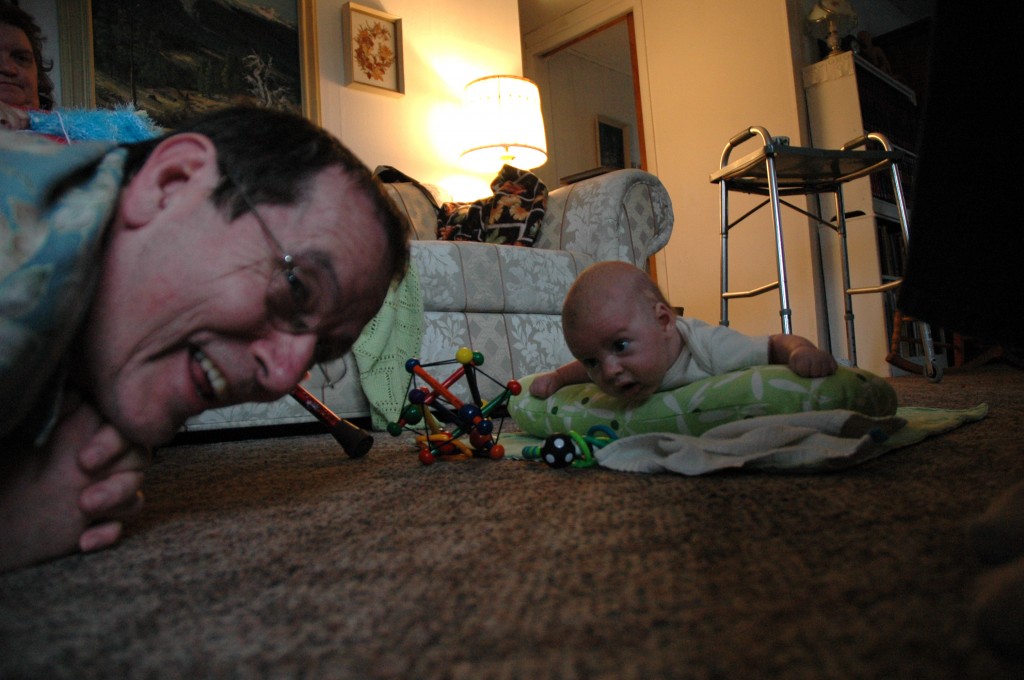 Floor time with grandpa!